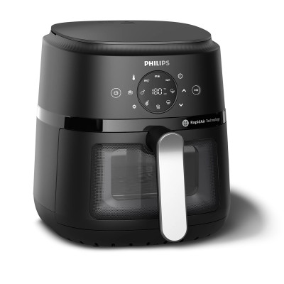 Philips Мультипіч Ovi digital, 1500Вт, чаша-4.2л, сенсорне керування, 13 авто. програм, віконце, пластик, чорний