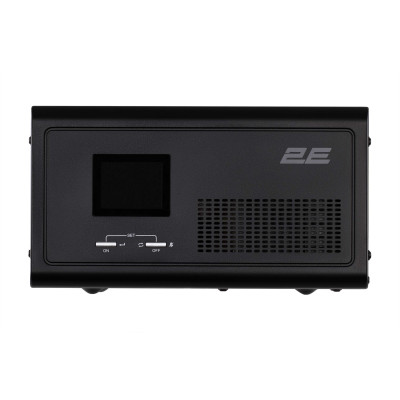 Інвертор 2E HI600, 600W, 12V - 230V, LCD, AVR, 2xSchuko + DC output 2E-HI600