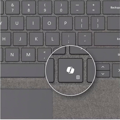 Клавіатура зі стілусом для планшета Microsoft Surface Pro 8 - 11, Pro X, UKR/ENG, чорна