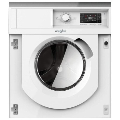 Прально-сушильна машина Whirlpool вбудована фронтальна, 7(5)кг, 1400, A+++, 60см, дисплей, пара, інвертор, білий Прально-сушильна машина Whirlpool вбудована фронтальна, 7(5)кг, 1400, A+++, 60см, дисплей, пара, інвертор, білий