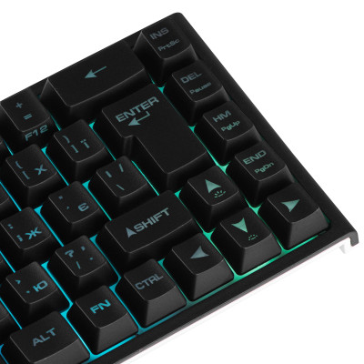 Клавиатура мембранная 2E GAMING KG360 68key, USB-A/WL, EN/UA/RU, RGB, черный (2E-KG360UBK)