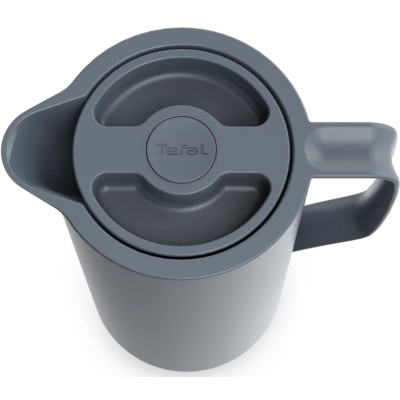 Tefal Термоглечик Motiva, 1л, пластик, скло, сірий-темний