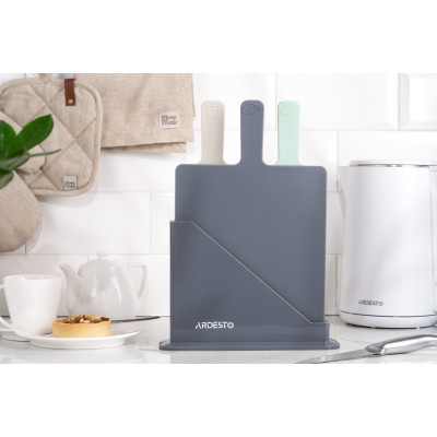Набір дошок кухонних на підставці ARDESTO Fresh, 3шт, 24.1х33х7.9см, пластик Набір дошок кухонних на підставці ARDESTO Fresh, 3шт, 24.1х33х7.9см, пластик