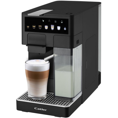 Кавоварка Catler капсульна Renzo 1.6л, капсули, мелена кава, сенсорне керування, автоматичний капучинатор, чорний Кавоварка Catler капсульна Renzo 1.6л, капсули, мелена кава, сенсорне керування, автоматичний капучинатор, чорний