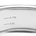 Ківш зі скляною кришкою Ardesto Gemini Liguria, 1.3л, нержавіюча сталь AR4313GB