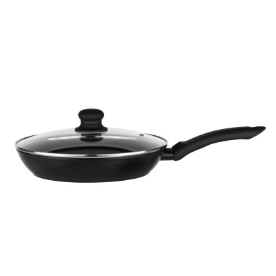 ARDESTO Сковорода Gemini Gourmet Aosta з кришкою, 24 см, чорний, алюминий ARDESTO Сковорода Gemini Gourmet Aosta з кришкою, 24 см, чорний, алюминий