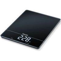 Beurer Ваги кухонні, 15кг, сенс. керування, 3хААА в комплекті, скло, чорний Beurer Ваги кухонні, 15кг, сенс. керування, 3хААА в комплекті, скло, чорний
