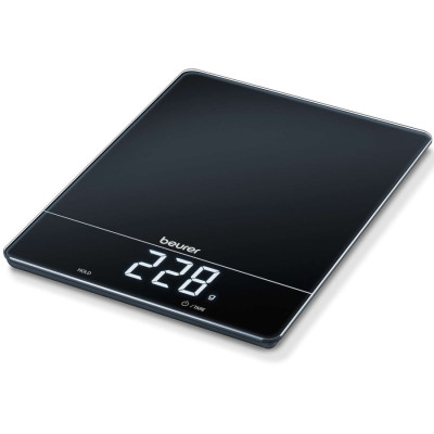 Beurer Ваги кухонні, 15кг, сенс. керування, 3хААА в комплекті, скло, чорний Beurer Ваги кухонні, 15кг, сенс. керування, 3хААА в комплекті, скло, чорний
