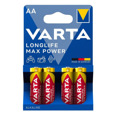 Батарейка Varta Longlife Max Power AA  блістер, 4 шт