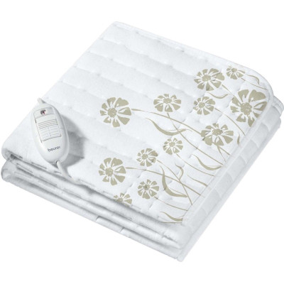 Електропростирадло Beurer, від мережі, 150х80см, 60Вт, 3 режими, фліс, білий Електропростирадло Beurer, від мережі, 150х80см, 60Вт, 3 режими, фліс, білий