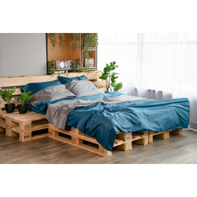 Підковдра ARDESTO Mix&Match, 160х220см, 100% бавовна, сатин, синій