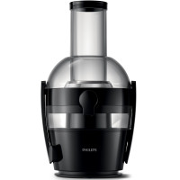 Соковитискач Philips Viva Collection відцентрований 800Вт, чаша-2л, жмих-1.2л, жолоб на ціле яблуко, пластик, чорний