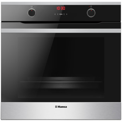 Комплект Hansa (духовка електрична + поверхня газова), чорний+нерж