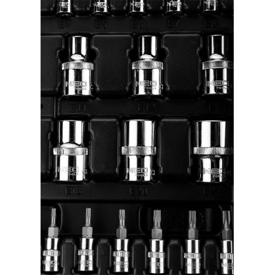 Neo Tools Набір інструментів, Набір торцевих головок, 110шт, 1/2 Neo Tools Набір інструментів, Набір торцевих головок, 110шт, 1/2