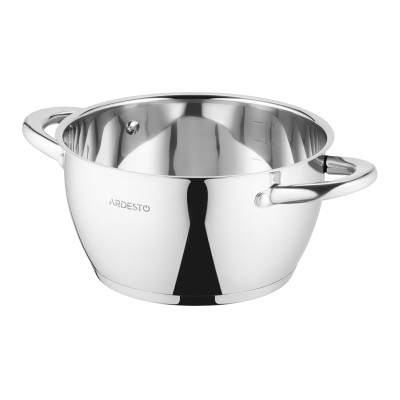 Каструля зі скляною кришкою ARDESTO Gemini Lucca, 3.2л, нержавіюча сталь
