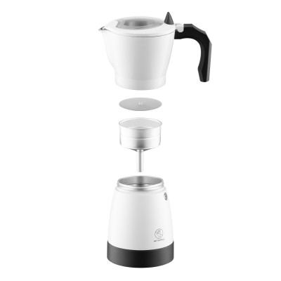 Кавоварка ARDESTO електрична гейзерна 0.3л, мелена, білий Кавоварка ARDESTO електрична гейзерна 0.3л, мелена, білий