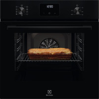 Духова шафа Electrolux електрична, 65л, A, дисплей, конвекція, телескопічні напрямні, чорний