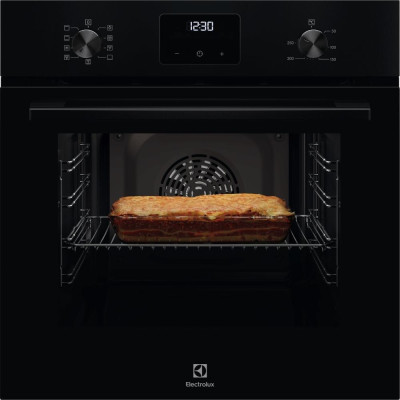 Духова шафа Electrolux електрична, 65л, A, дисплей, конвекція, телескопічні напрямні, чорний