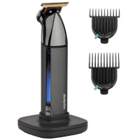 Тример Babyliss Super-X Metal Black Edition, для вусів та бороди, акум., насадок-2, кейс, підставка, сталь, чорно-сірий Тример Babyliss Super-X Metal Black Edition, для вусів та бороди, акум., насадок-2, кейс, підставка, сталь, чорно-сірий