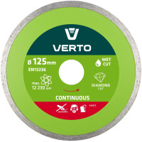 Диск алмазний Verto, 125х22.2мм, по кераміці, бетону