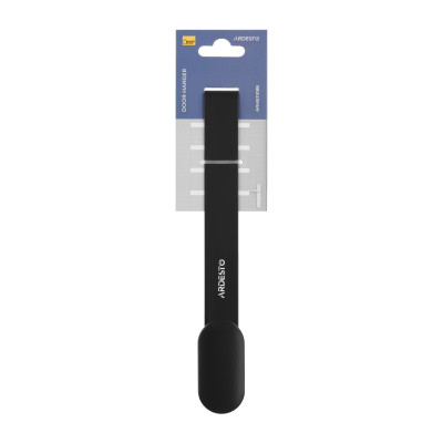 Дверний вішак на 1 гачок ARDESTO Minimalism 3x3x20см, метал, пластик, чорний Дверний вішак на 1 гачок ARDESTO Minimalism 3x3x20см, метал, пластик, чорний