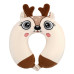 Подушка для шиї ARDESTO Travel Reindeer 30х30см, поліуретанова піна, білий