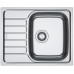 Мийка кухонна Franke Spark, нерж.сталь, прямокутник, з крилом, 620х500х160мм, чаша - 1, накладна, SKL 611-62, нерж декор