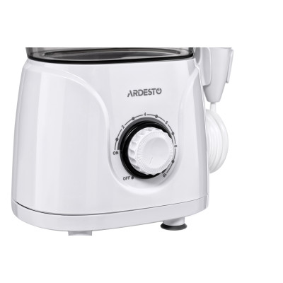 Іригатор ARDESTO стаціонарний, чаша 600 мл, від мережі , 8 насадок, білий Іригатор ARDESTO стаціонарний, чаша 600 мл, від мережі , 8 насадок, білий