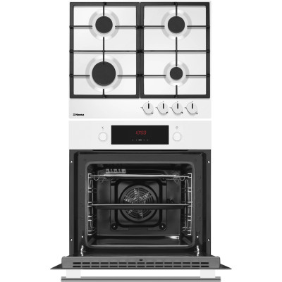 Комплект Hansa (духовка електрична + емальована газова поверхня), білий