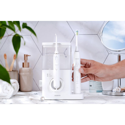 Іригатор ARDESTO стаціонарний+електрична зубна щітка, чаша 600 мл, від мережі , 3 насадки, білий Іригатор ARDESTO стаціонарний+електрична зубна щітка, чаша 600 мл, від мережі , 3 насадки, білий