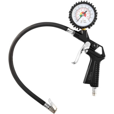 Neo Tools Пістолет для підкачування шин, 12бар, подовжене сопло 370мм Neo Tools Пістолет для підкачування шин, 12бар, подовжене сопло 370мм