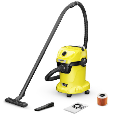 Karcher Пилосос WD 3-18 господарьский, акумуляторний, 17л, 18В, без АКБ и ЗП Karcher Пилосос WD 3-18 господарьский, акумуляторний, 17л, 18В, без АКБ и ЗП