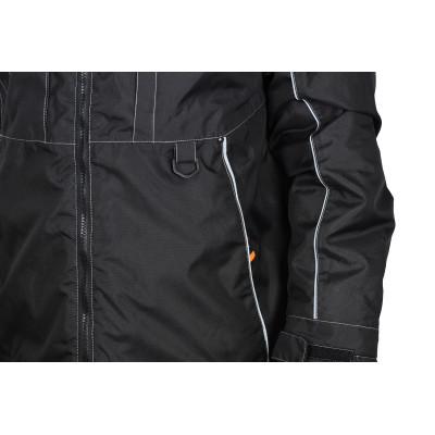 Куртка робоча Neo Tools Oxford Warm, зимова, утеплена, водостійка, світловідбивні елементи, S(48), чорний