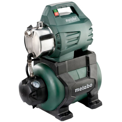 Насосна станція Metabo HWW 4500/25 Inox, 1300Вт, 4.5куб/год, висота подачі 48м, всмоктування до 8м, ресивер 24л, 17.1кг Насосна станція Metabo HWW 4500/25 Inox, 1300Вт, 4.5куб/год, висота подачі 48м, всмоктування до 8м, ресивер 24л, 17.1кг