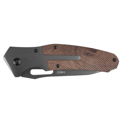 Neo Tools Ніж складаний, 220мм, лезо 110мм, із сатиновим покриттям, рукоятка з дерева