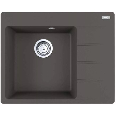 Мийка кухонна Franke Centro, фраграніт, прямокутник, з крилом, 620х500х200мм, чаша - 1, врізна, CNG 611-62 TL, сірий сланець