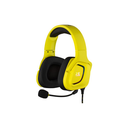 Гарнитура игровая 2E GAMING HG340, 7.1, USB-A, RGB, 2м, желтый (2E-HG340YW-7.1)