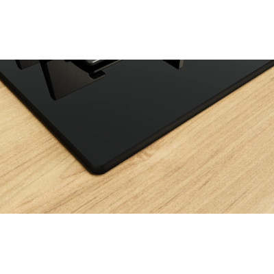 Варильна поверхня Bosch газова на склі, 75см, чавун, чорний