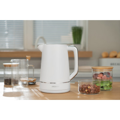 Електрочайник ARDESTO Timeless Elegance, 1.7л, Otter, пластик, білий матовий Електрочайник ARDESTO Timeless Elegance, 1.7л, Otter, пластик, білий матовий