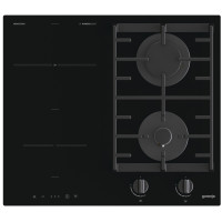 Варильна поверхня Gorenje комбінована (2 газ + 2 інд), 60см, чорний Варильна поверхня Gorenje комбінована (2 газ + 2 інд), 60см, чорний