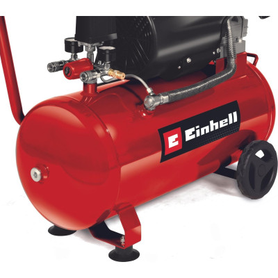 Компресор повітряний Einhell TC-AC 420/50/10 V, 2200Вт, 50л, 420л/хв, 10бар, 2 циліндри (V-подібний), 42кг