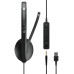 Sennheiser Гарнітура комп'ютерна моно On-Ear ADAPT 135T USB II, 3.5мм/USB, односпрямований, сертифікат Microsoft Teams, 1.8м, Чорний