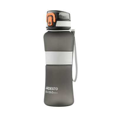 Пляшка для води ARDESTO Balance 650мл, пластик, чорний Пляшка для води ARDESTO Balance 650мл, пластик, чорний