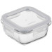 Контейнер для зберігання харчових продуктів ARDESTO Gemini 0.31л, боросилікатне скло, пластик, квадратний, прозорий