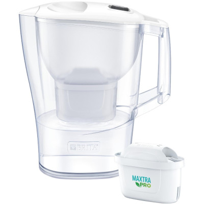 Фільтр-глечик Brita Aluna Memo MXPro 2.4л (1.4л очищеної води) з фільтр-картриджем, білий Фільтр-глечик Brita Aluna Memo MXPro 2.4л (1.4л очищеної води) з фільтр-картриджем, білий
