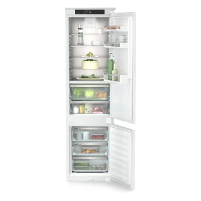 Холодильник Liebherr вбудований з нижн. мороз., 193.8x54.1х54.5, холод.відд.-202л, мороз.відд.-70л, 2дв., D, NF, диспл внутр., зона св-ті, білий