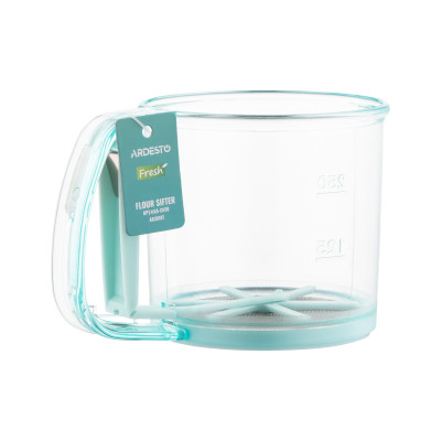 ARDESTO Кружка-сито Fresh, 9,5 см, блакитний, пластик ARDESTO Кружка-сито Fresh, 9,5 см, блакитний, пластик