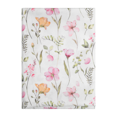 Скатертина ARDESTO Spring flowers 120х140см, 100% поліестер, білий