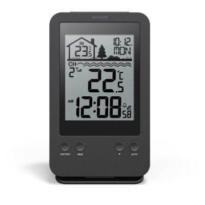 Метеостанція для басейну Sencor, внутр/зовн вимірювання, AAx2+AAx2, темп-ра, чорний