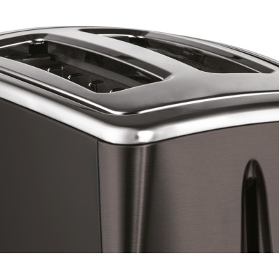 Тостер Russell Hobbs Matte Black 2 Slice, 1550Вт, нержавеющая сталь, подогрев, размораживание, черный (26150-56)